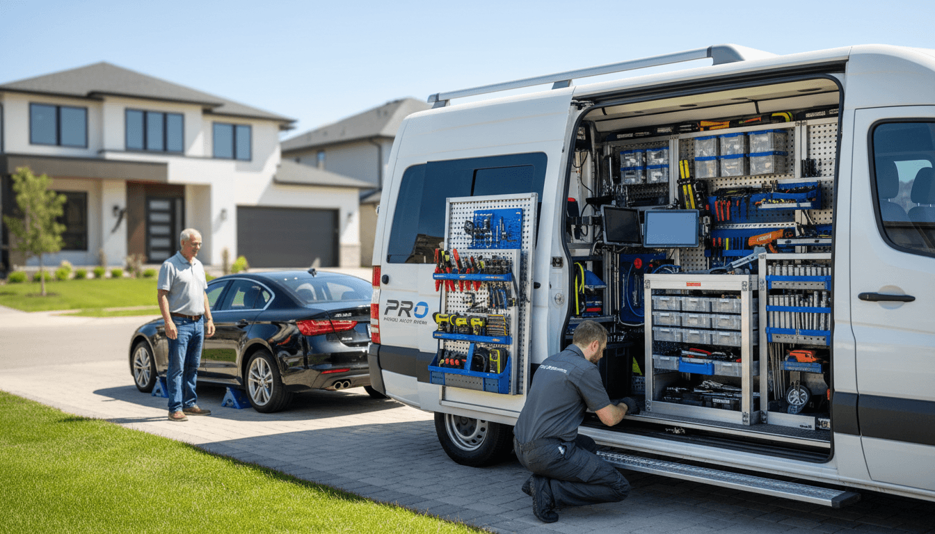 Dent busters mobile repair service at customer location